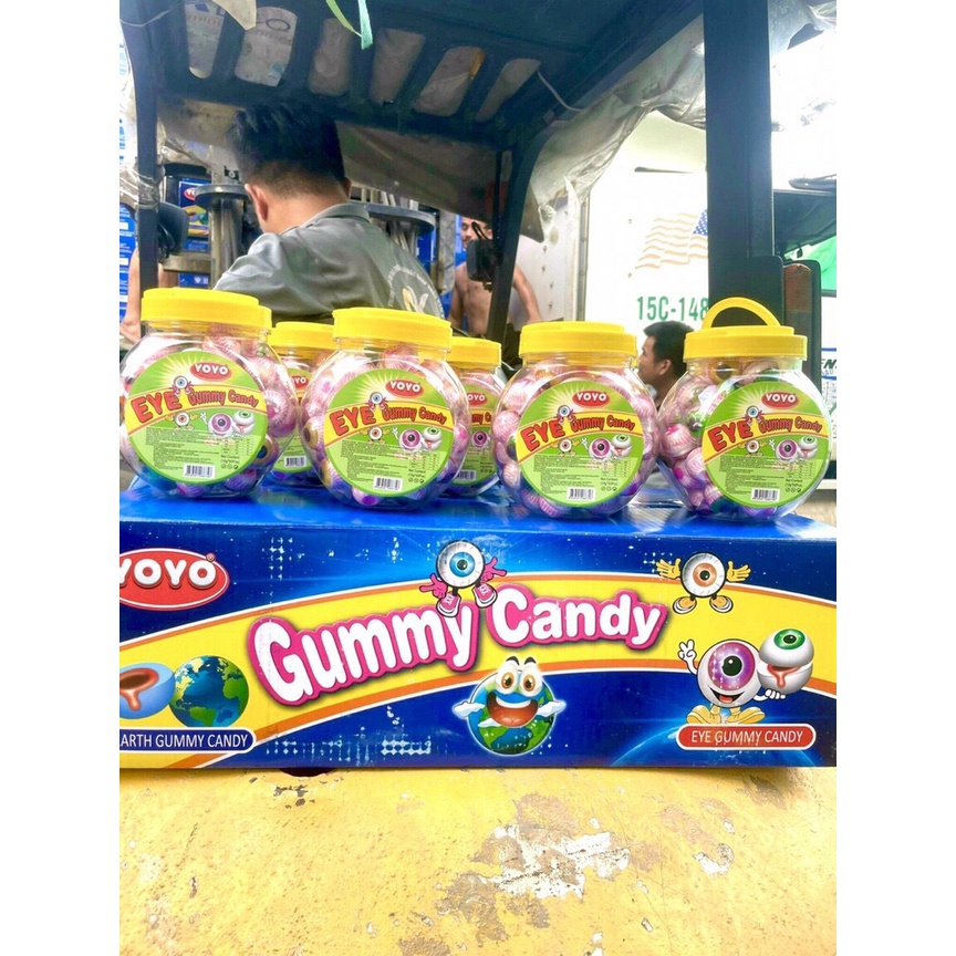 Lẻ 1 viên kẹo dẻo có nhân siro Gummy Candy 10gr hình con mắt Thái Lan siêu ngon ăn là nghiền rẻ vô địch