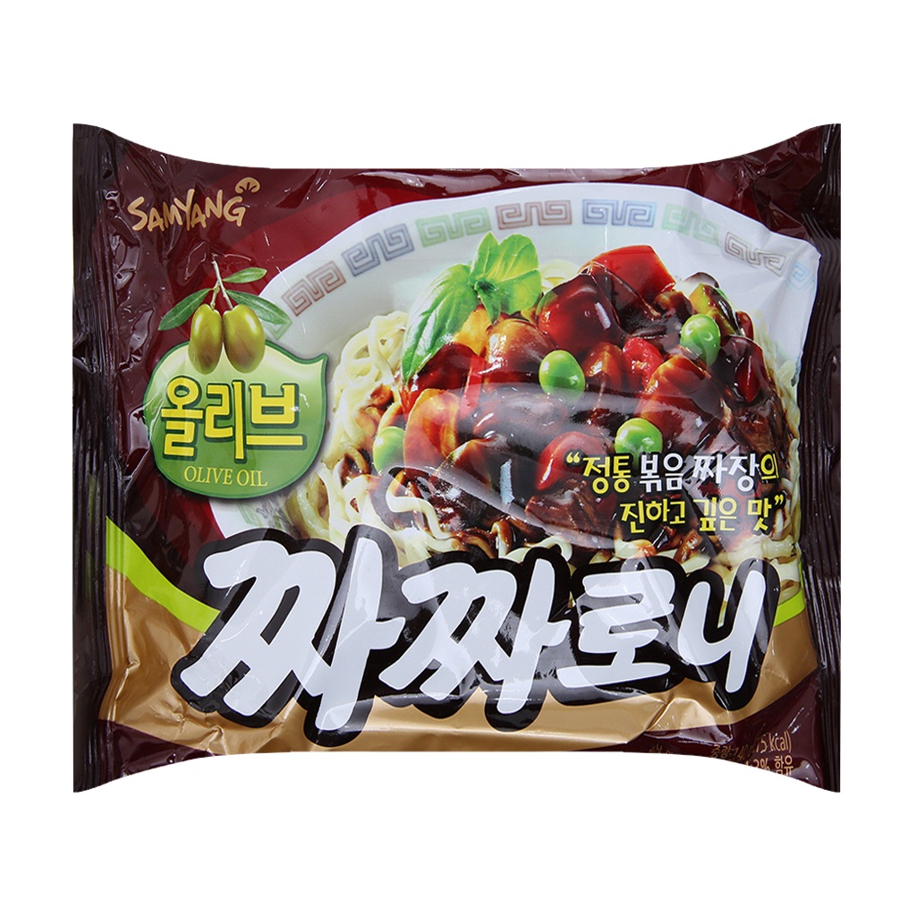 Mì tương đen Samyang dầu Olive Hàn Quốc 140g