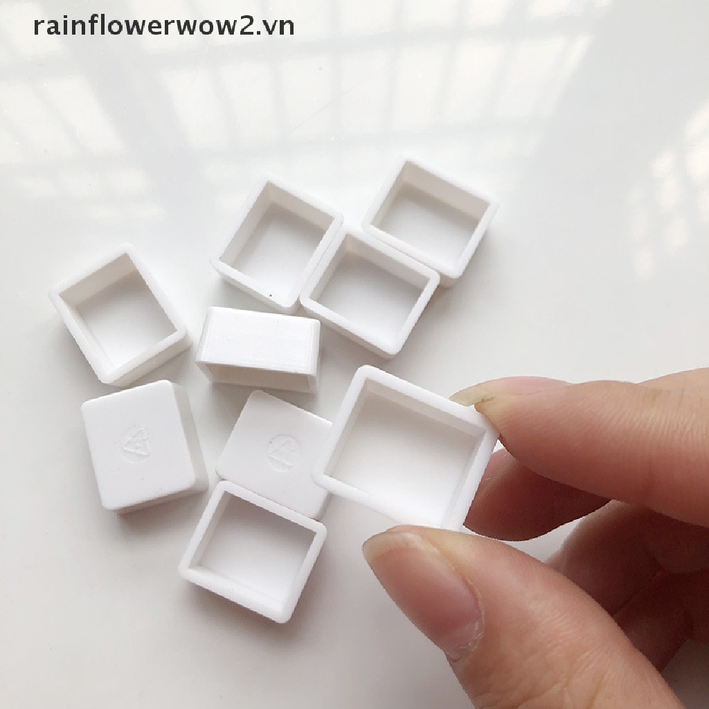 [er] Set 10 Khuôn Nhựa Rỗng Nửa Hình Nửa Chảo Vẽ Màu Nước Màu Nước