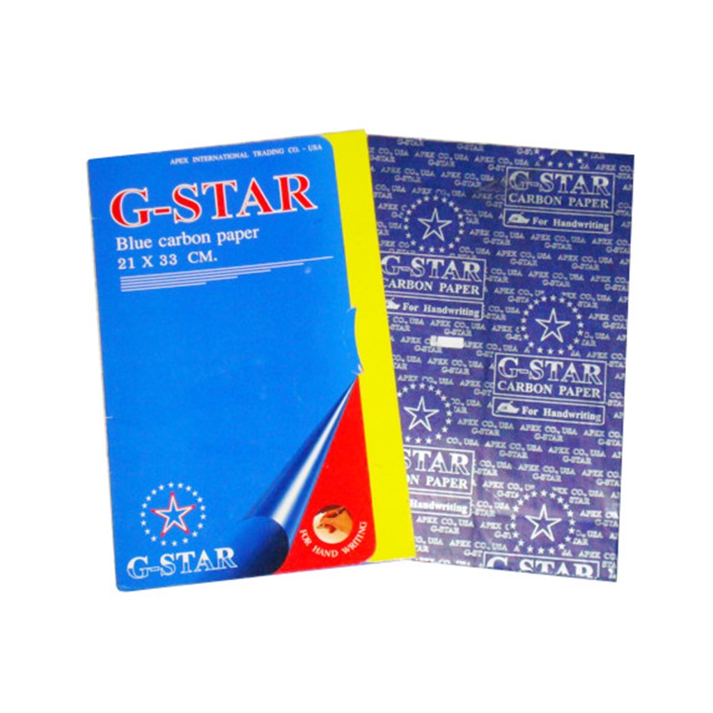 Giấy Than Xanh Gstar ngôi sao loại 1 Xấp 100 tờ SUKADO
