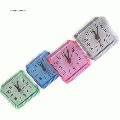 Đồng hồ báo thức mini dạng vuông tiện lợi