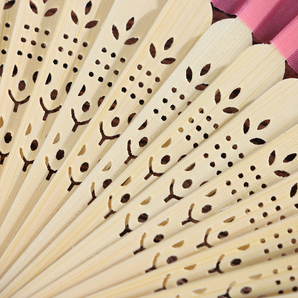 KENT [Popular product] Handheld Chinese style folding fan made of silk floral pattern, classic Chinese desktop home decoration gift, stage performance, multi-color optional