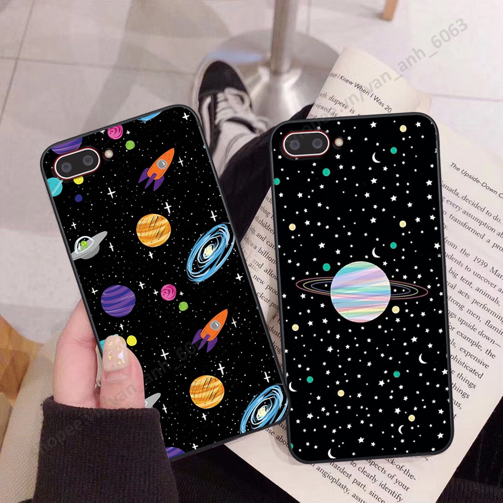 Ốp Oppo A3s / A1k hình bầu trời, phi hành gia đẹp, ốp lưng điện thoại oppo viền dẻo cao cấp