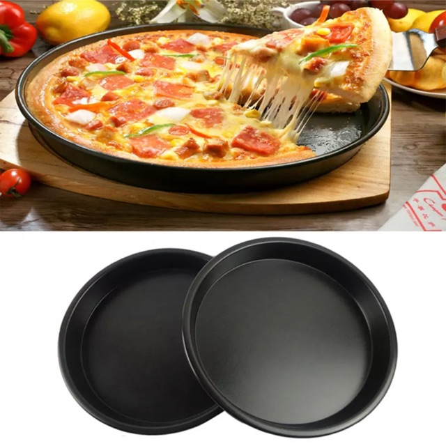 Khuôn pizza chống dính màu đen