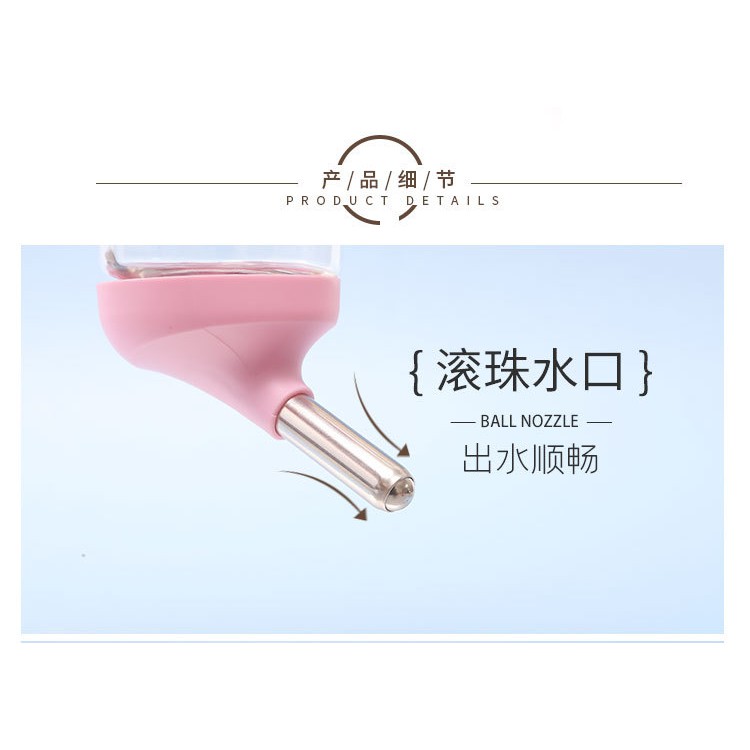 Bình nước gắn chuồng cho chó mèo size 350ml và 500ml