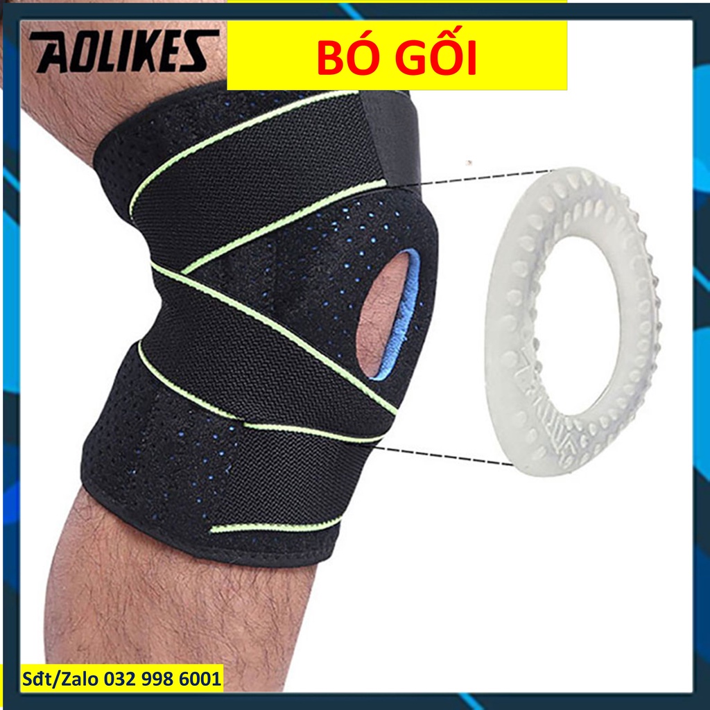 Bó gối thể thao có nẹp Băng gối thể thao Bảo vệ đầu gối chính hãng Aolikes 7908 7909 7165 7616 7618 7912 7915 7907 ddcg