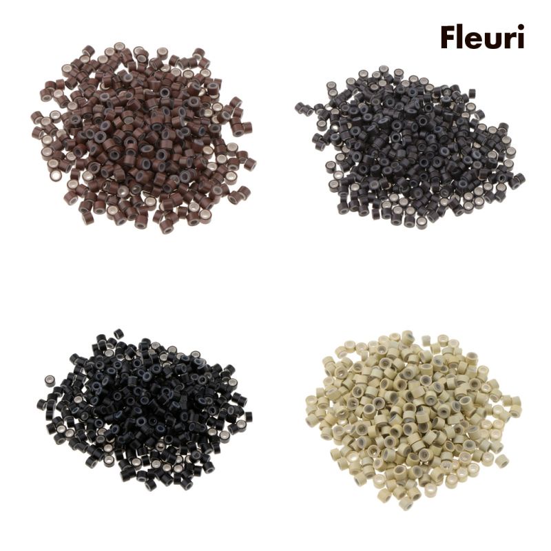Bộ 500 Hạt Xỏ 3mm Dùng Nối Tóc Chuyên Dụng