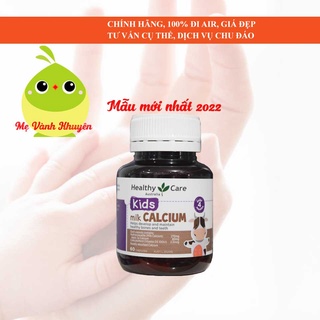 Canxi sữa cho bé từ 4 tháng tuổi Healthy Care Milk Calcium, Úc (60v)