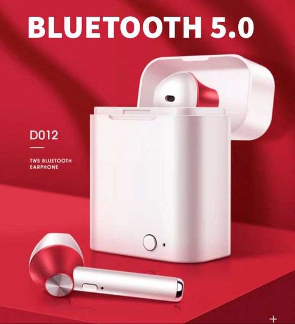 Tai nghe True Wireless TWS D012 - Bluetooth 5.0 - đàm thoại cả 2 tai - thiết kế đột phá