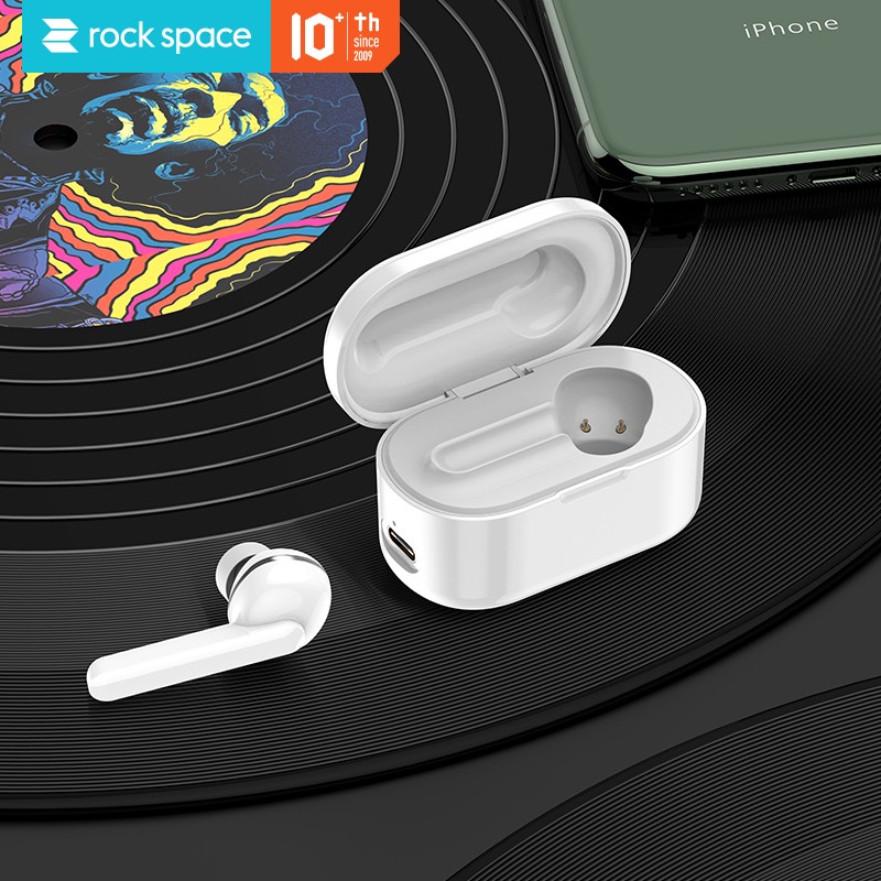 Tai nghe không dây đơn Mono Truewireless Rockspace EB72 Earphone dành cho iphone samsung xiaomi - Hàng chính hãng có BH