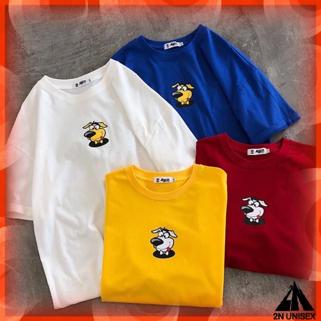 Áo thun tay lỡ form rộng - phông nam nữ cotton oversize - T shirt chú chó a - 2N Unisex | BigBuy360 - bigbuy360.vn