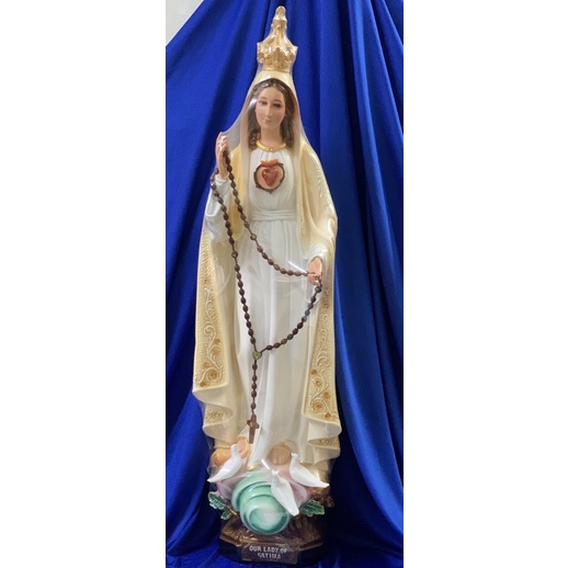 Tượng đức mẹ fatima 70cm + triều thiên 10cm