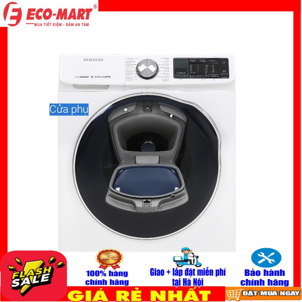 WD10N64FR2W/SV Máy giặt sấy Samsung AddWash Inverter Giặt 10.5 kg - Sấy 7 kg WD10N64FR2W/SV  (MIỄN PHÍ GIAO + LẮP ĐẶT)