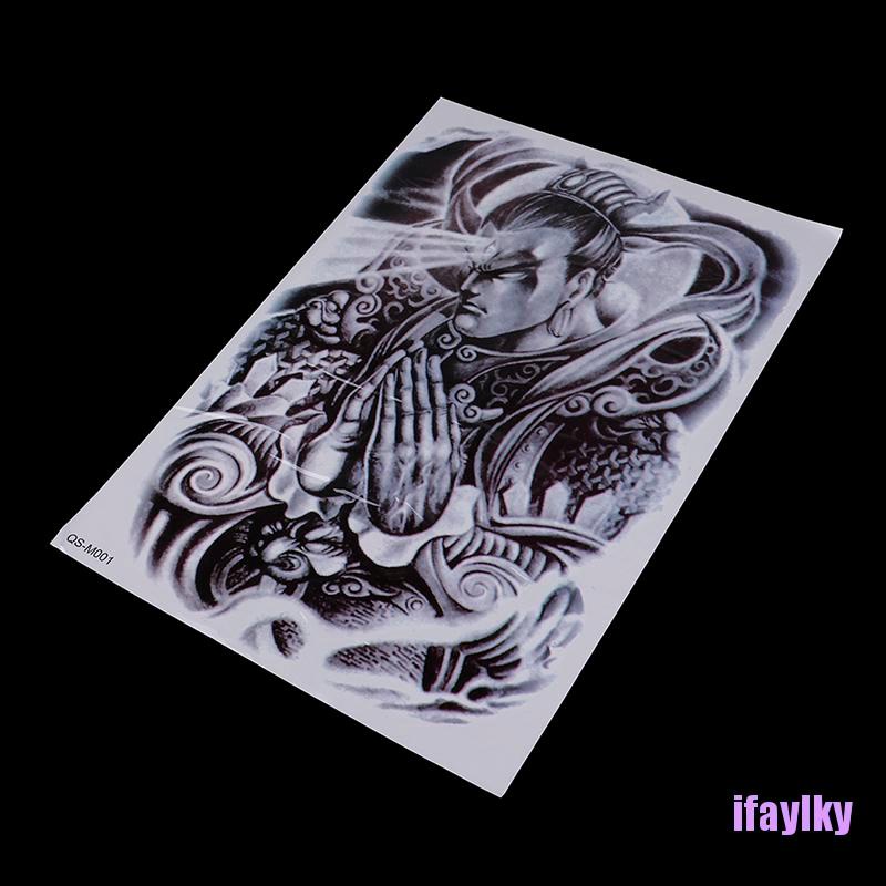 [IFAYL] Huge design full back temporary tattoo large body art waterproof sticker JHDR