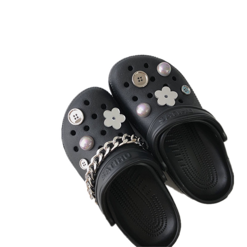 crocs Sticker shoes sticker for cross sandals☁️Hoa☁️Set 2 Phụ Kiện Trang Trí Giày DIY Hình Giày Búp Bê Dễ Thương