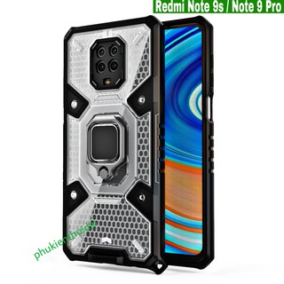 ỐP LƯNG REDMI NOTE 9S / NOTE 9 PRO CHỐNG SỐC TỔ ONG IRING KIỂU DÁNG UAG CAO CẤP