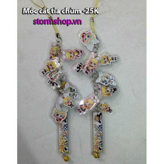 Móc khóa chùm Miku combo 2 dây -50k