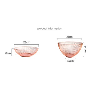 Giỏ lưới đựng trái cây sọc dọc