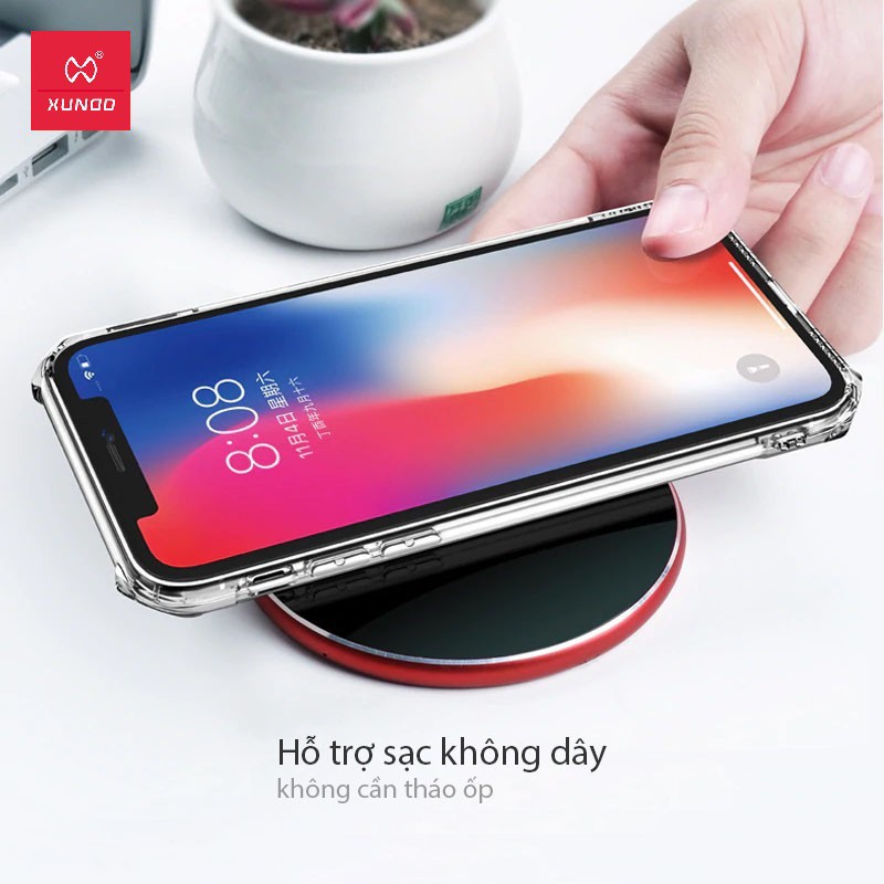 Ốp lưng XUNDD iPhone X/XS / XR / Max, TPU chống sốc, TRONG SUỐT