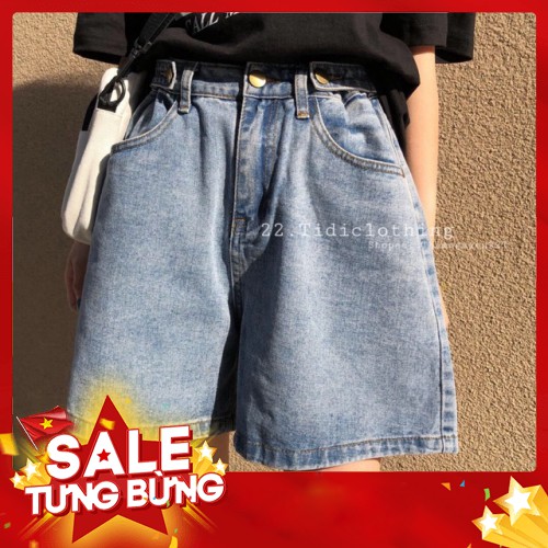 -Hàng nhập khẩu Quần short jeans có nút gài eo / quần ngố bò lửng lưng cao Liên hệ mua hàng 084.209.1989