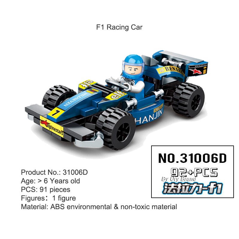 [Mã LIFETOYS1 giảm 30K đơn 99K] Mô Hình Đồ Chơi Lego Lắp Ráp Xe Đua Ferrari F1 Mini Cooper Plus 8 4in1 SUV