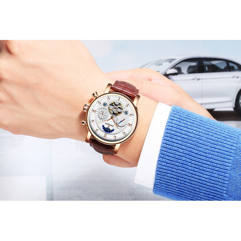 ĐỒNG HỒ NAM KINYUED J025 DÂY DA SANG TRỌNG Bán lẻ giá sỉ