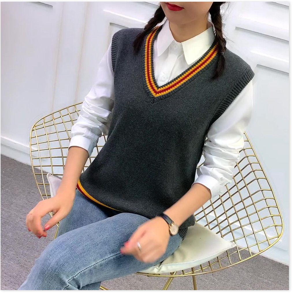 Áo sweater không tay phong cách Harry Potter thời trang