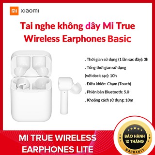 Tai nghe Xiaomi Bluetooth True Wireless Earphones 2 Basic Xiaomi BHR4089GL