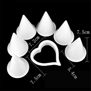 Bộ 7 khuôn nhựa làm kẹo đường hình hoa lily trang trí bánh