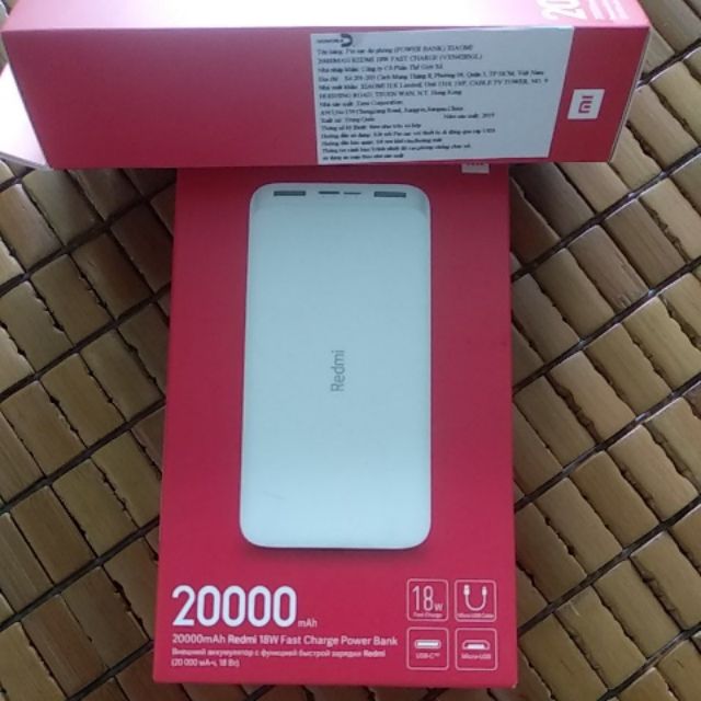 Pin sạc dự phòng Xiaomi Redmi 10000mah + 20000mAh 18W