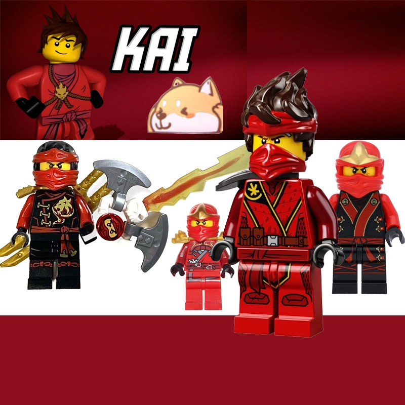Mô hình lắp ráp nhân vật Kai tương thích minifigures ninja.