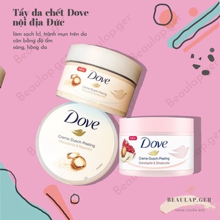 Tẩy da chết toàn thân Dove Scrub 225ml bản Đức