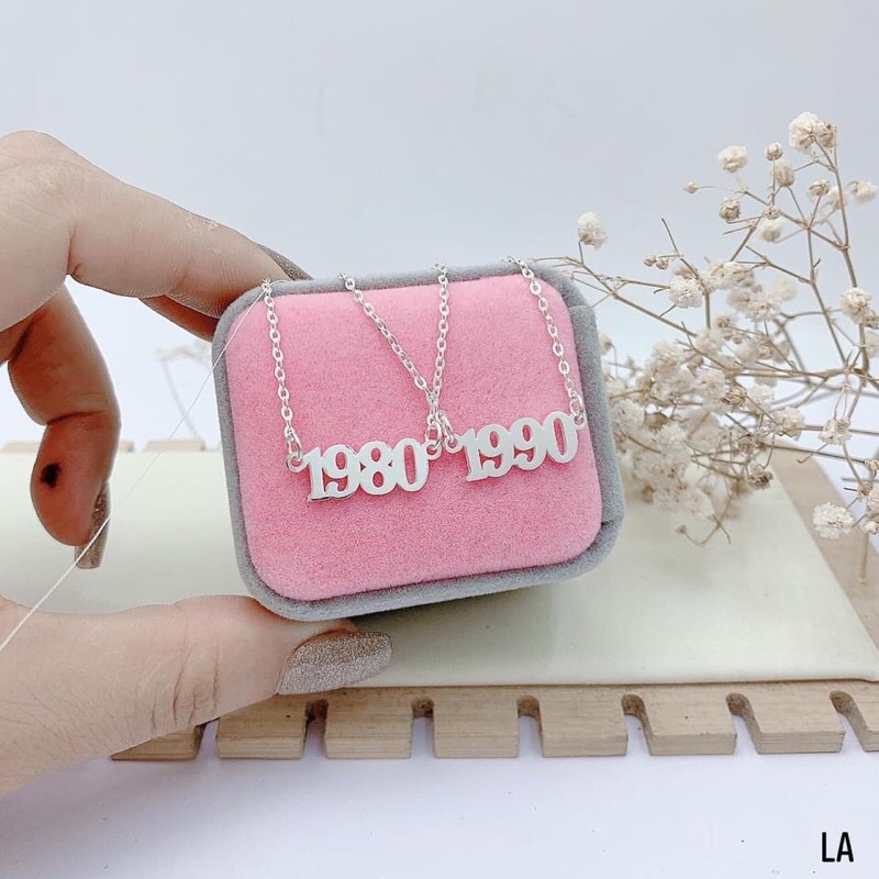 Dây chuyền bạc khắc năm sinh ý nghĩa theo yêu cầu- chuẩn bạc ta