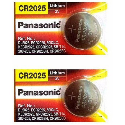 Pin nút áo Panasonic CR2025 CR2032 Lithium 3V - Made in Indonesia dùng cho điều khiển từ xa, chìa khoá điện tử...