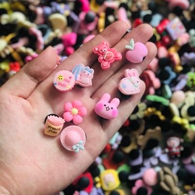 Bộ 5 Sticker 3D-nhí-đá gắn dép siêu dễ thương