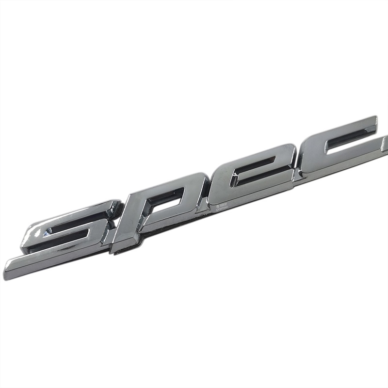 FENDER 1 Miếng Dán Logo Chữ R Bằng ABS Trang Trí Viền Xe Hơi Nissan Silvia SPEC R