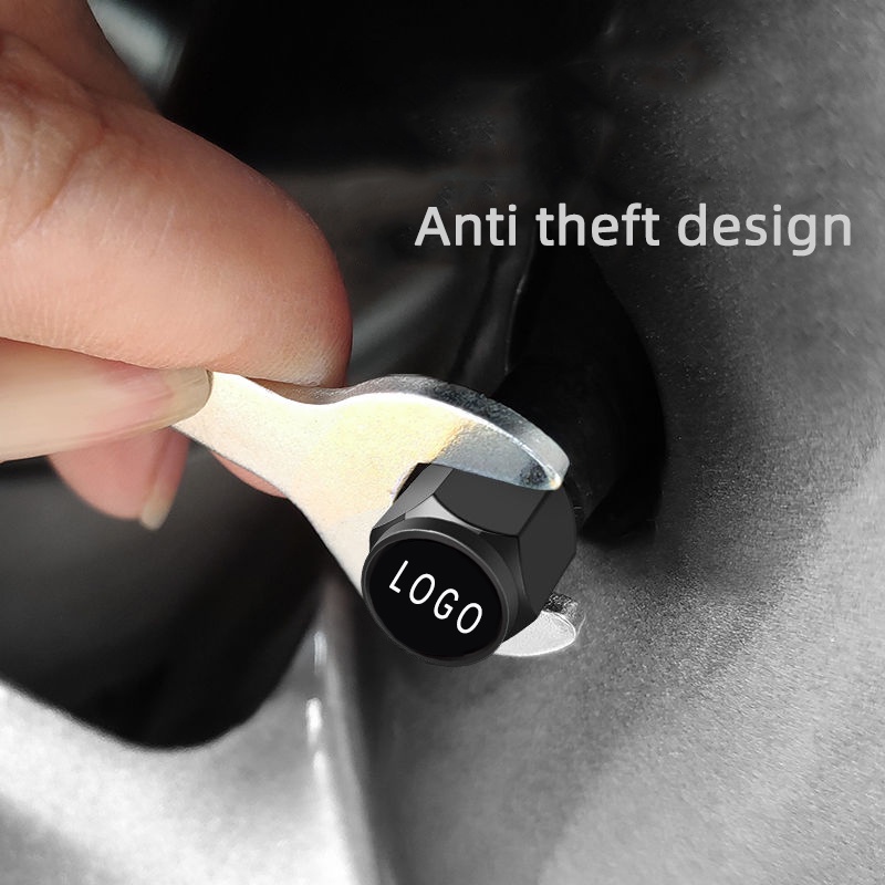 Bộ 5 nắp van bánh xe hơi Kia chuyên dụng