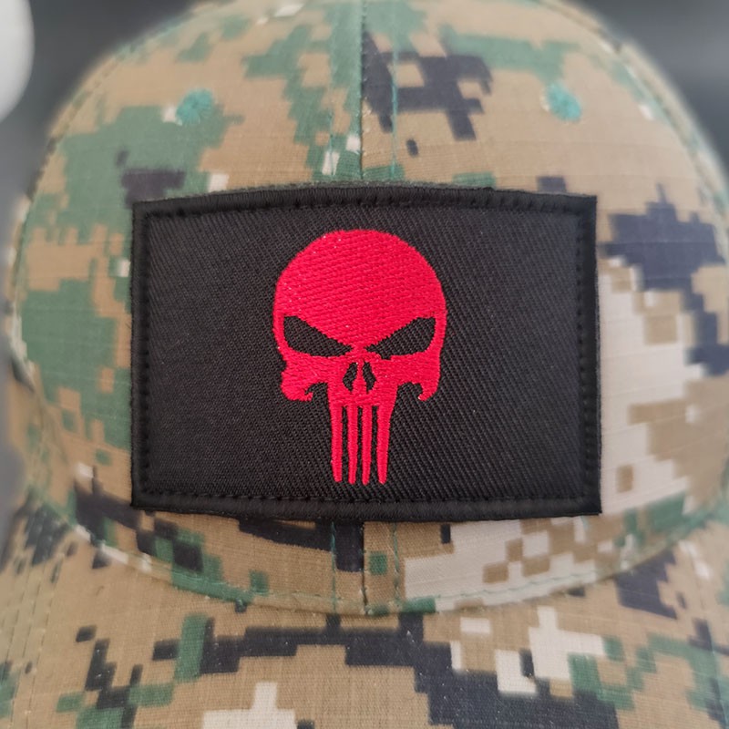 Miếng Dán Quần Áo Hình Đầu Lâu Punisher