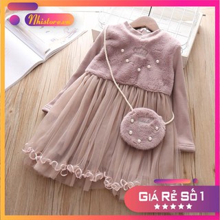 THANH LÝ HÀNG TỒN KHO Đầm mùa đông cho bé từ 2 đến 6 tuổi