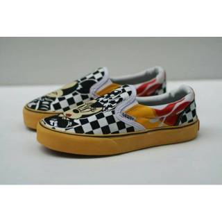 Giày Lười Vans Hình Chuột Mickey Xinh Xắn Cho Bé