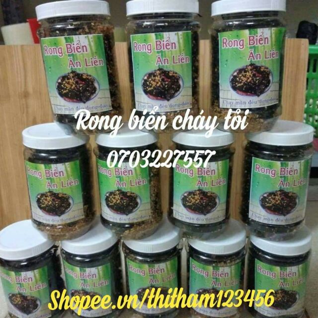 ( MIỄN SHIP Ở HCM) SỈ 20 Hủ Rong biển cháy tỏi siêu ngon, siêu giòn, rẻ, chất lượng