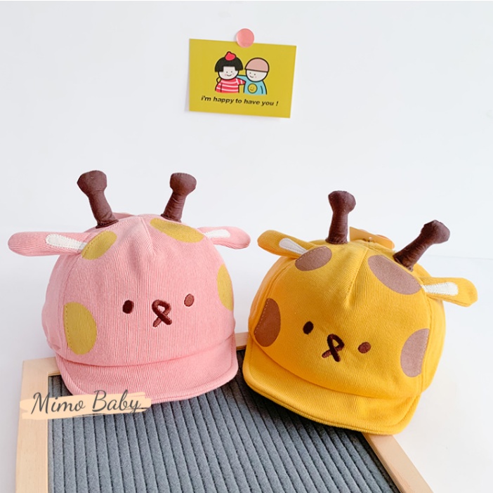 Mũ nón lưỡi trai hình chú hươu xinh xắn cho bé MH118 Mimo Baby