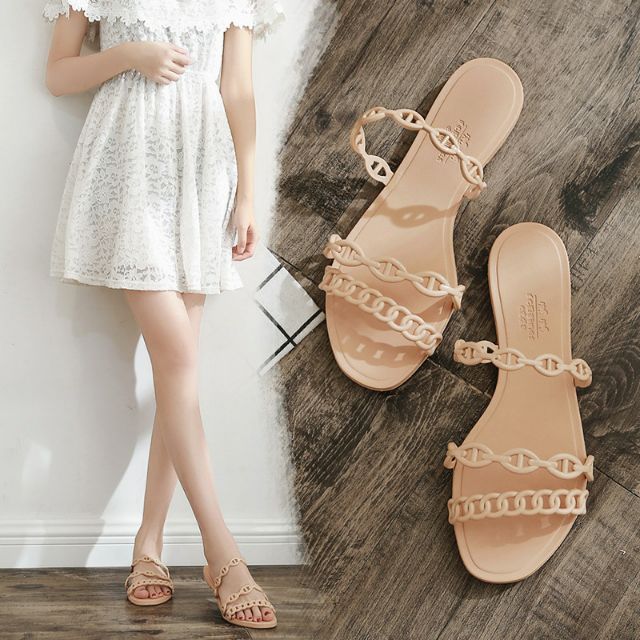 Dép nhựa dây xích