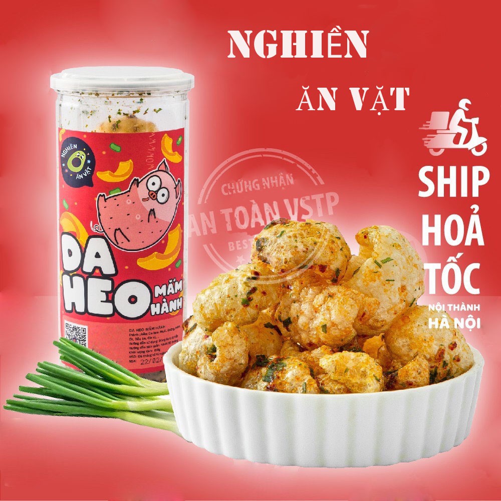 Da heo mắm hành 150g Nghiền Ăn Vặt Hà Nội vừa ngon vừa rẻ đảm bảo VSATTP