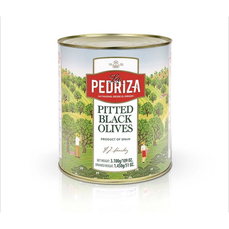 Oliu đen tách hạt La Pedriza 3kg [Nhập khẩu Tây Ban Nha]