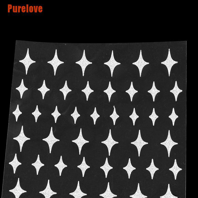 Sticker Dán Móng Tay Hình Gấu/Ngôi Sao/Bướm Đính Kim Cương Lấp Lánh