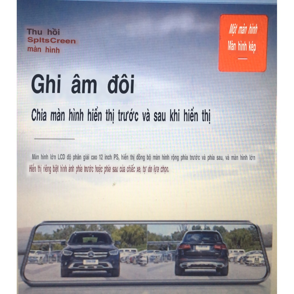 HD 12 inch  Ghi âm lái xe | BigBuy360 - bigbuy360.vn