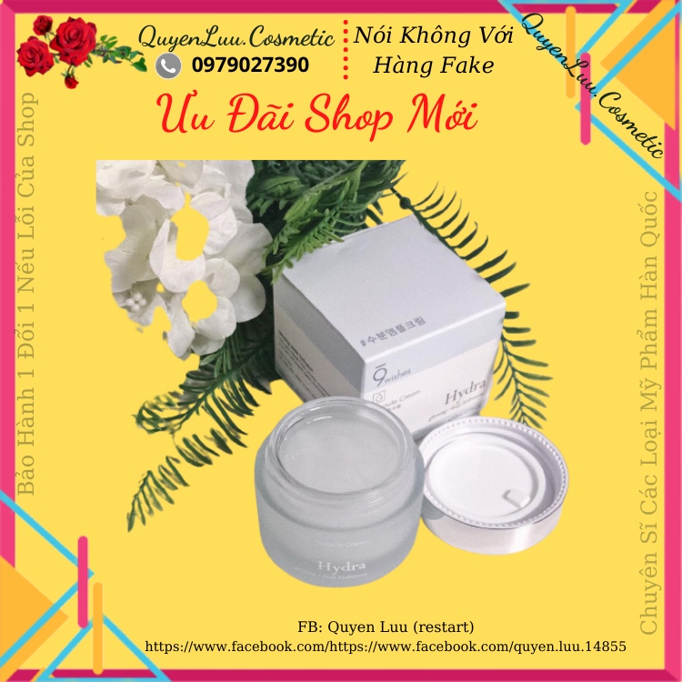❤️Hàng Mới❤️Kem dưỡng ẩm, cấp nước 𝟗𝐖𝐈𝐒𝐇𝐄𝐒 𝐇𝐲𝐝𝐫𝐚 𝐀𝐦𝐩𝐮𝐥𝐞 𝐂𝐫𝐞𝐚𝐦 50ml