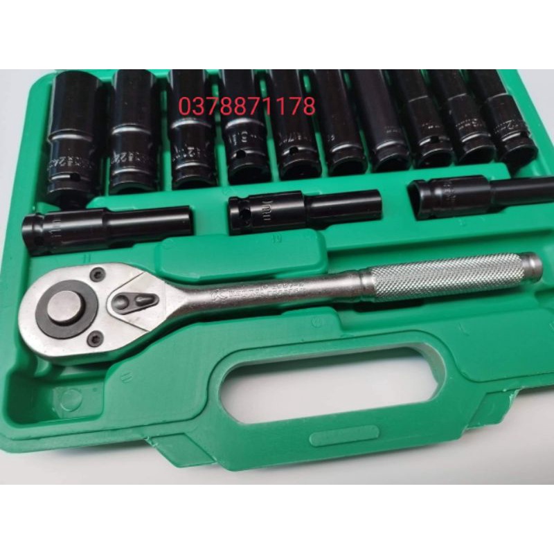 Bộ khẩu sửa chữa ô tô xe máy tuýp dài 1/2 Kapusi