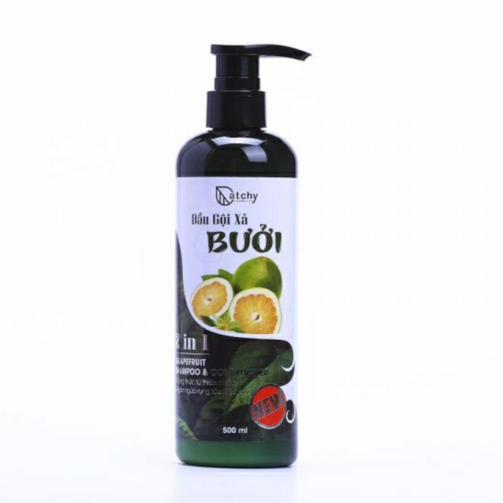 Dầu gội xả bưởi 500ml CatChy 2-1 dưỡng tóc thúc đẩy quá trình mọc tóc và giảm rụng tóc